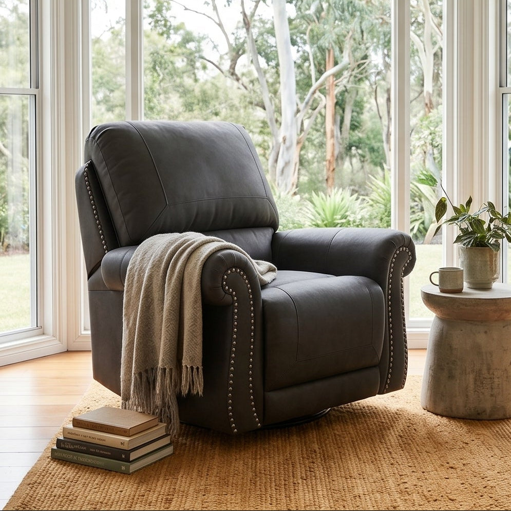 Sonoma Swivel Rocker Recliner In Granite