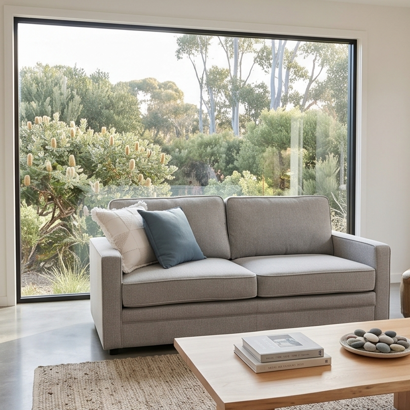 Davey Compact Sofa bed In Light Grey