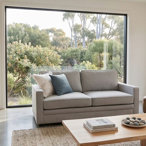 Davey Compact Sofa bed In Light Grey
