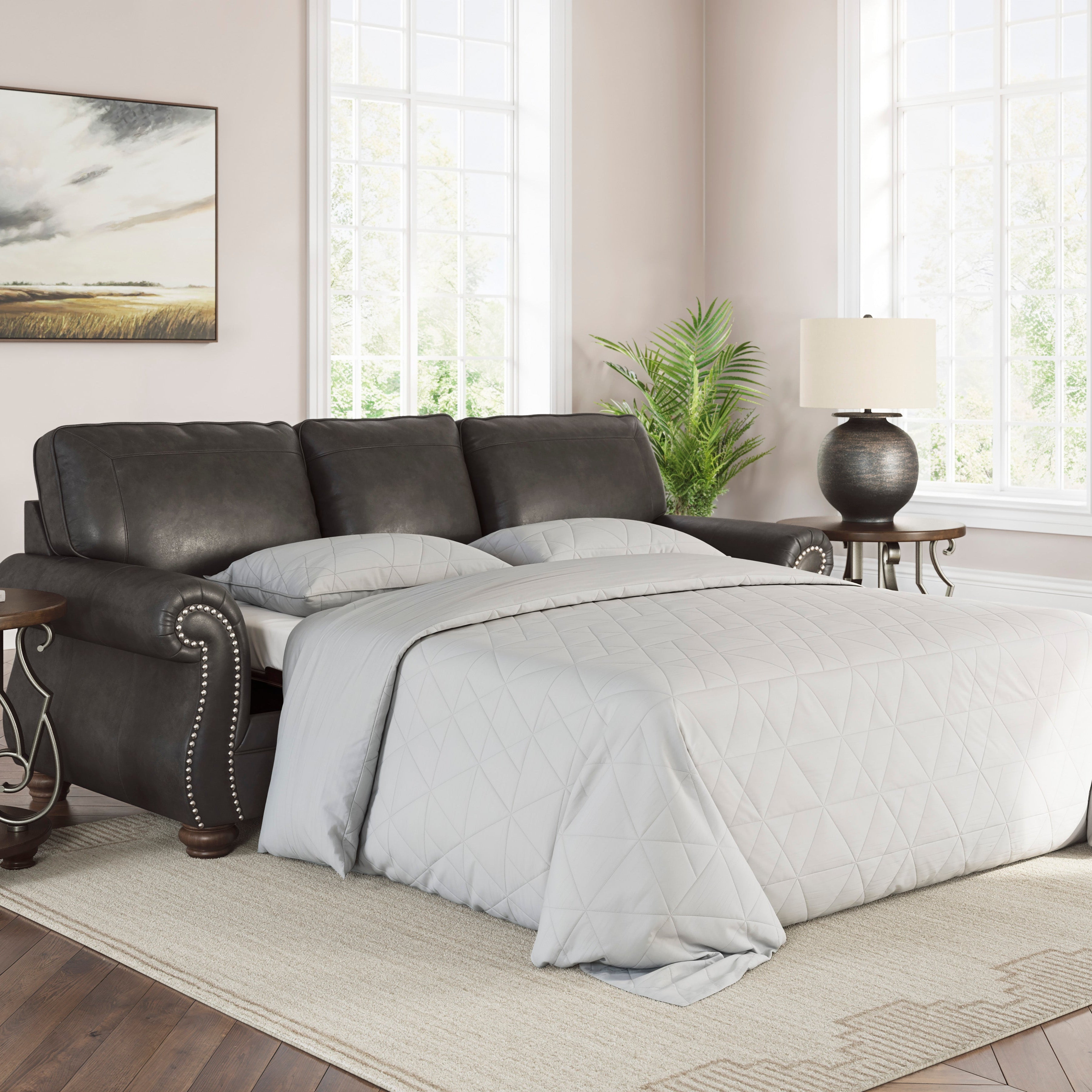 Sonoma Queen Size Sofa Bed In Granite