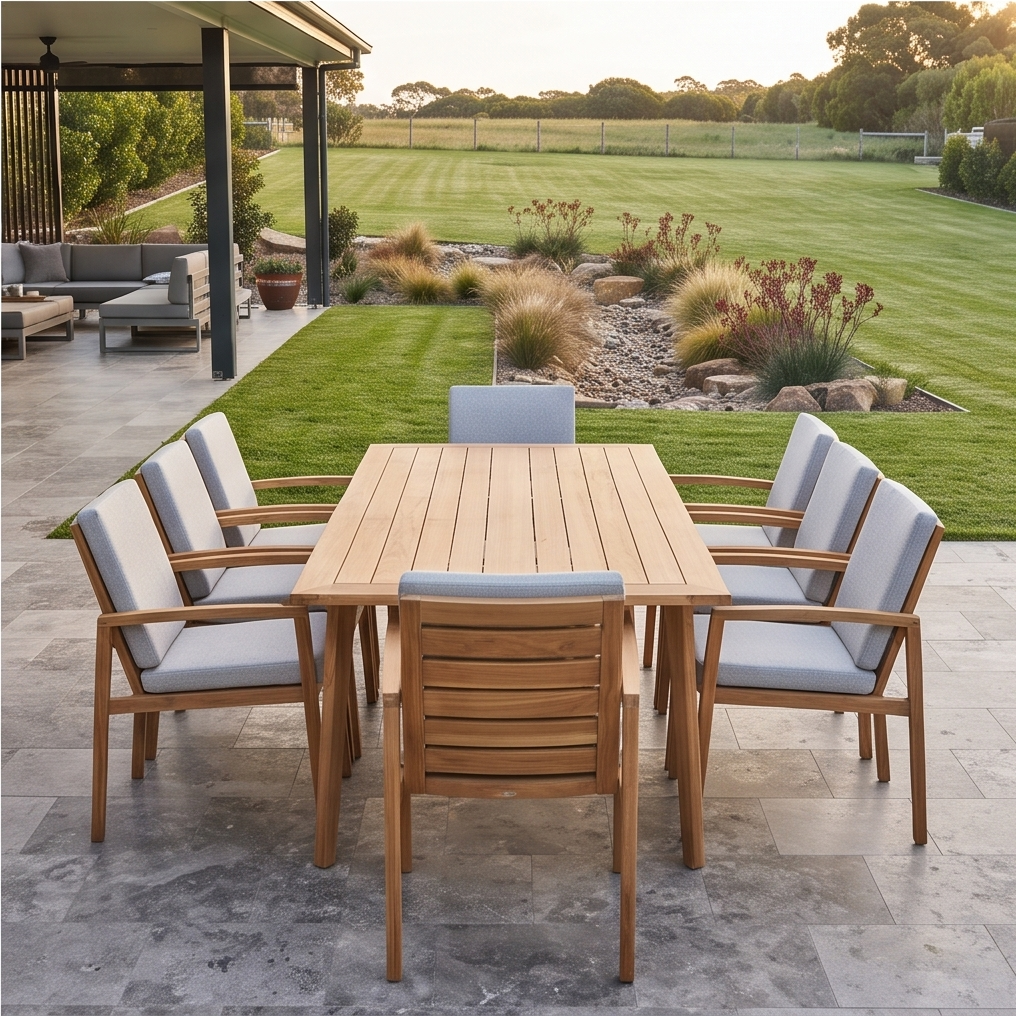 Sawyer 9 Piece Outdoor Dining Package