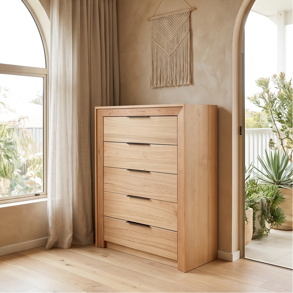 Ottawa Tasmanian Oak Tallboy Chest