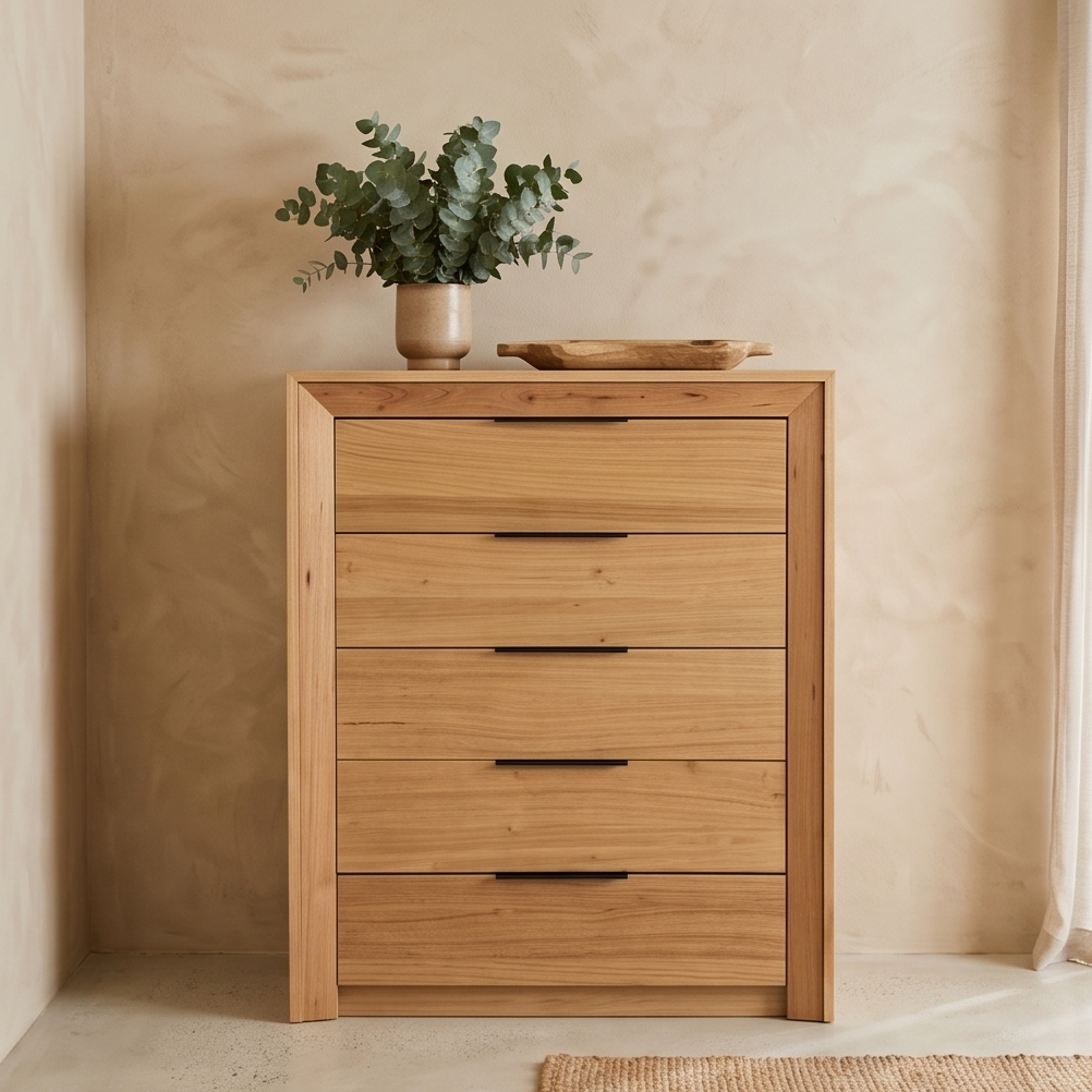 Ottawa Tasmanian Oak Tallboy Chest