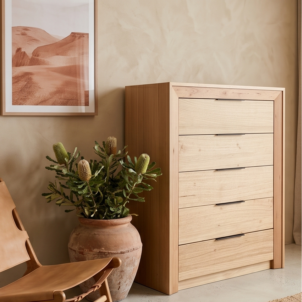 Ottawa Tasmanian Oak Tallboy Chest