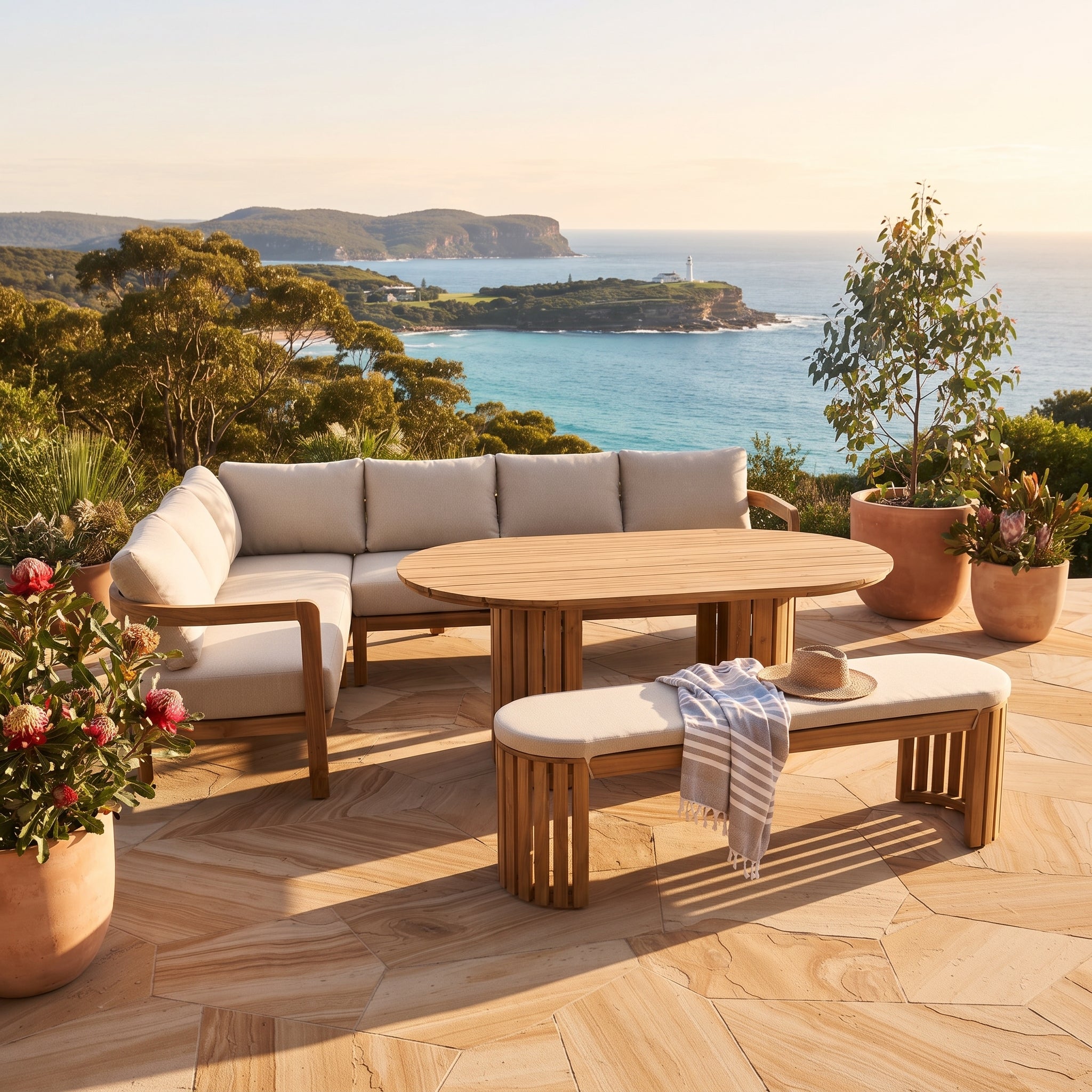 Volare Corner Outdoor Dining Package