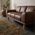 Dutton 3 Seater In Chocolate Leather