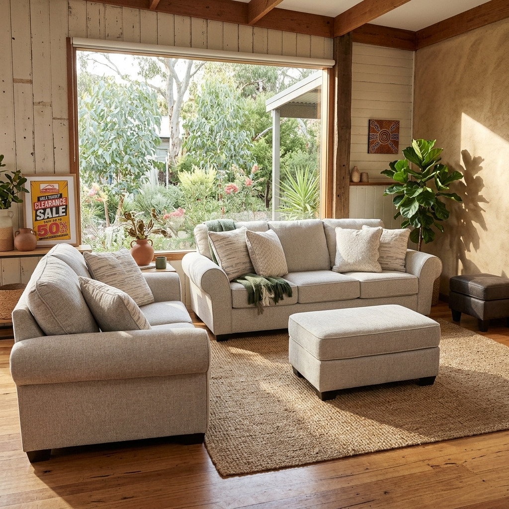 Remmy 3+2 Sofa Pair In Natural Grey