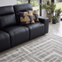 Rockville 3+1+1 Dual Motion Recliner Package in Black Leather