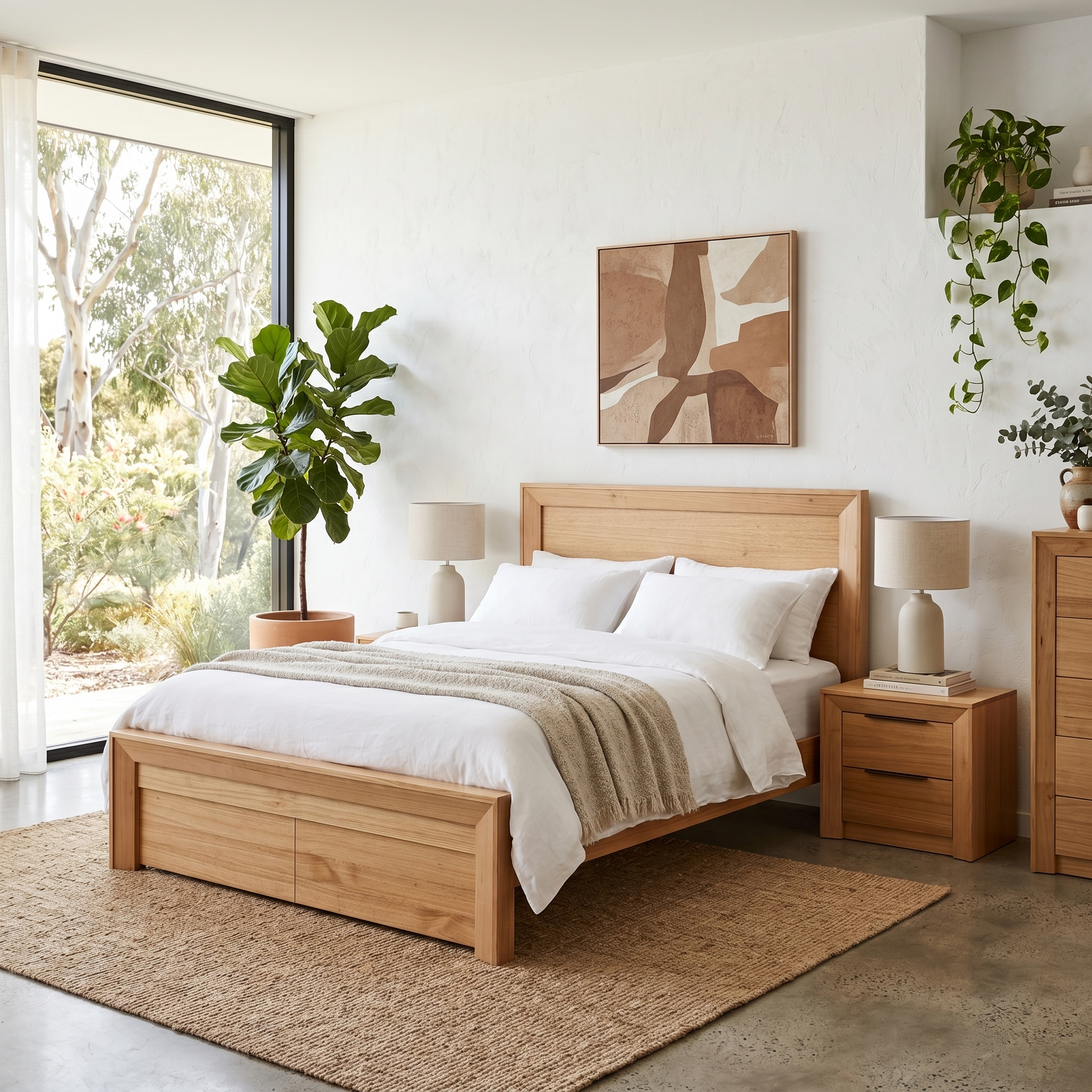 Ottawa Tasmanian Oak Bed Frame