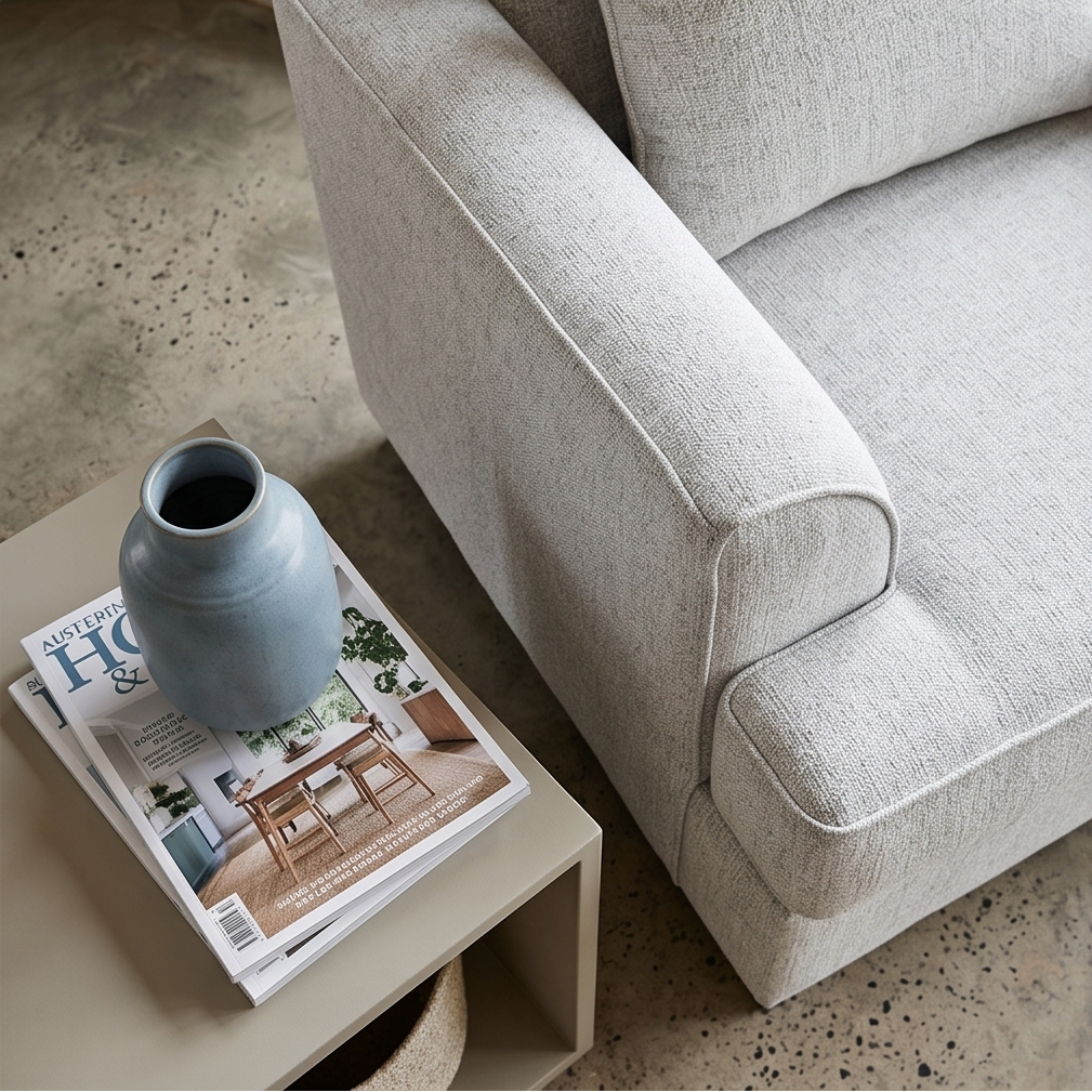 Pearce Accent Chair In Soft Grey