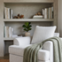 Pearce Accent Chair In Soft Grey