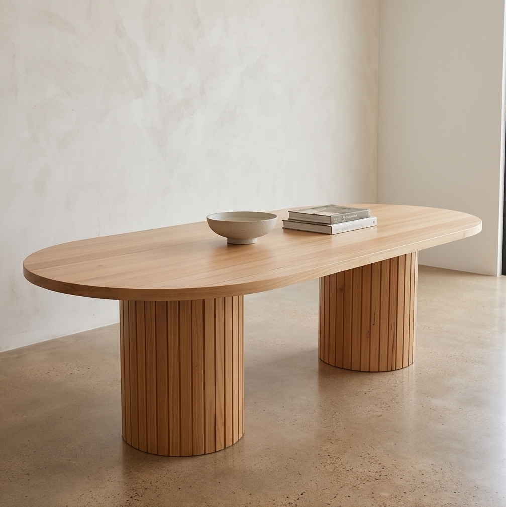Morocco 270cm Long Table In Natural Australian Messmate