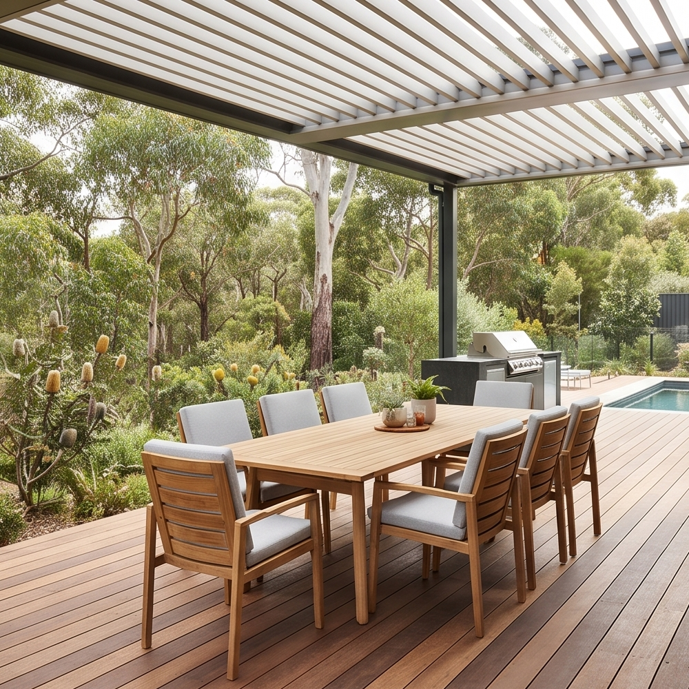 Sawyer 9 Piece Outdoor Dining Package