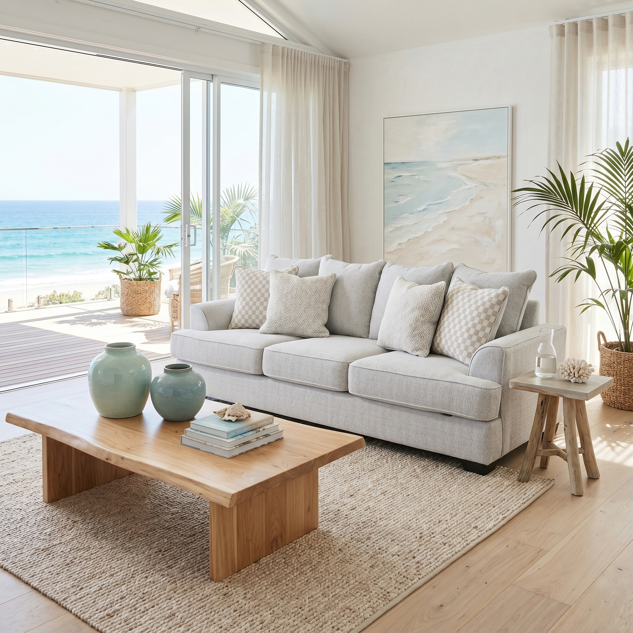 Pearce 3 Seater Sofa In Soft Grey