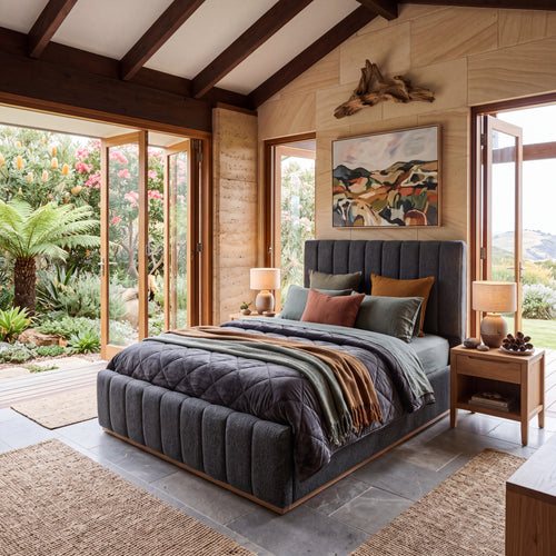 Taya King Size Gas Lift Bed In Natural