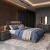 Vienna  queen size bed in grey