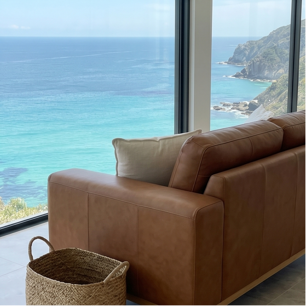 Bliss 2 Seater In Tan Leather