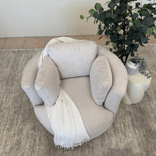 Cloud Soft Cuddle Chair In Natural