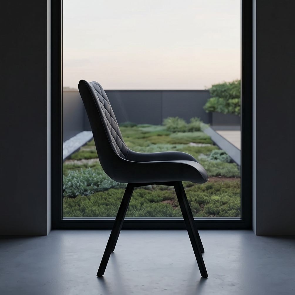 Kentucky Dining Chair in Matt Charcoal