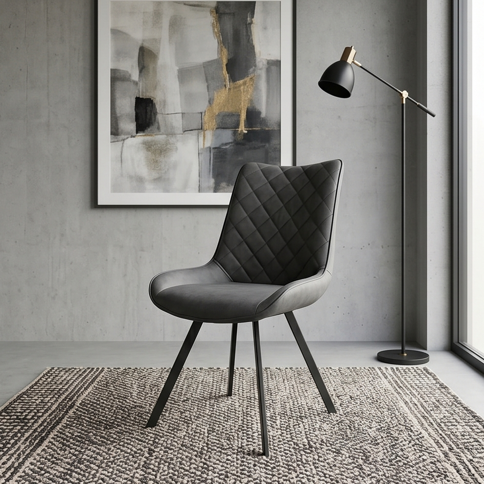 Kentucky Dining Chair in Matt Charcoal