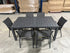 Icaria 7 piece outdoor dining setting - Charcoal