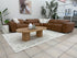 Haines Modular Lounge With 3 Dual Motor Electric Recliners In Tan Leather