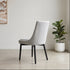 Milano Dining Chair In Grey With Black Leg