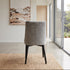 Milano Dining Chair In Grey With Black Leg