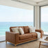 Bliss 3 Seater In Tan Leather