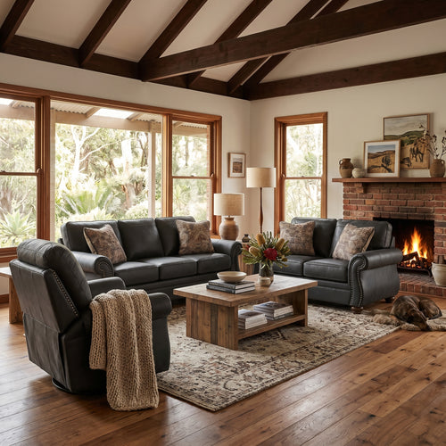 Sonoma 3+2+1 Sofa Package in Granite