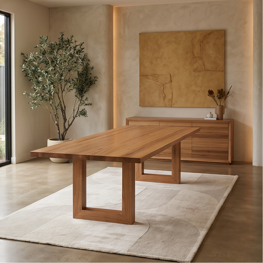 Sussex 270cm Long Table In Australian Bluckbutt Tinber