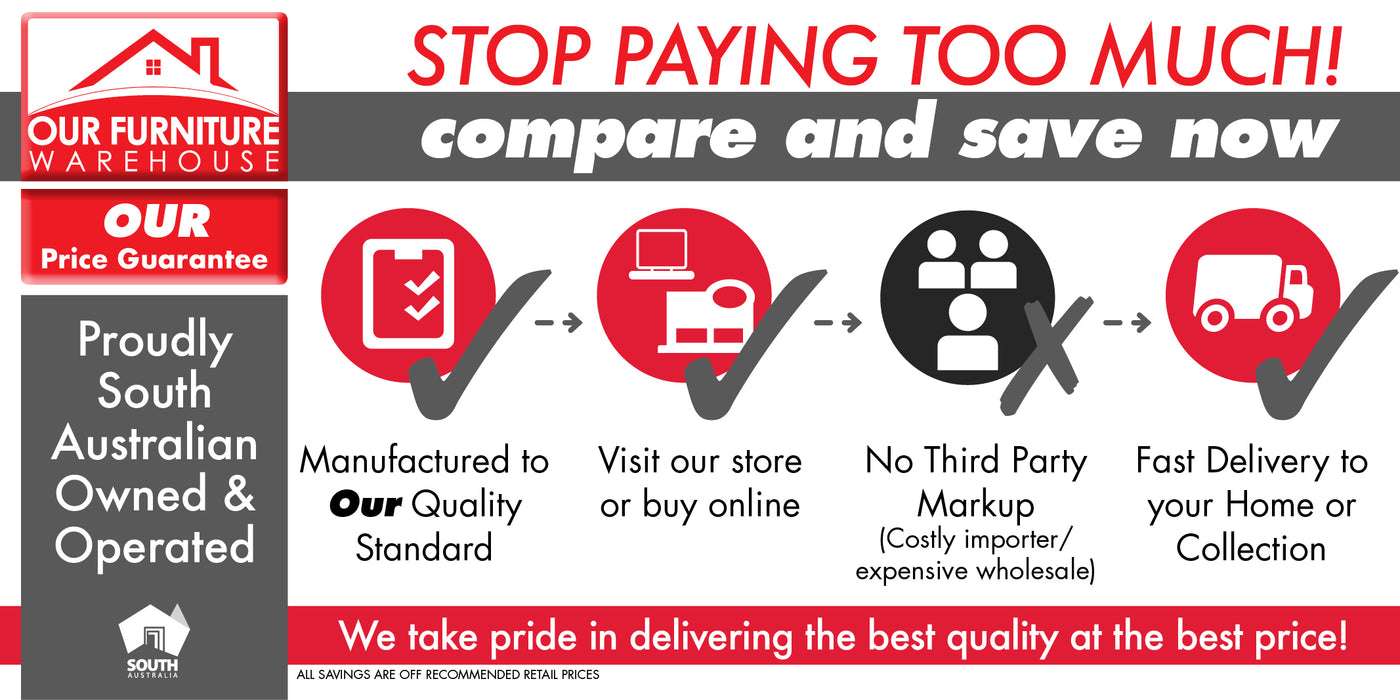 Bronte Right Chaise with sofabed in charcoal Our Furniture Warehouse