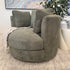Cloud Soft Cuddle Chair In Pesto Green Upholstery