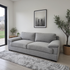 Antonio 3 Seater Sofa In Nickel Grey