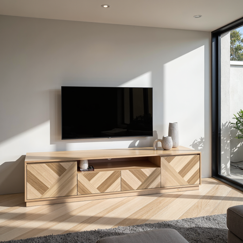 Southport 198cm TV Unit In Tasmanian Oak