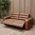 Hollywood 3 Seater With Electric Recliners In Tan