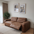 Hollywood 3 Seater With Electric Recliners In Tan