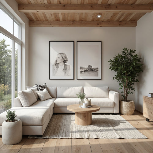 Kelsey Sofa Bed With Left Chaise In Natural