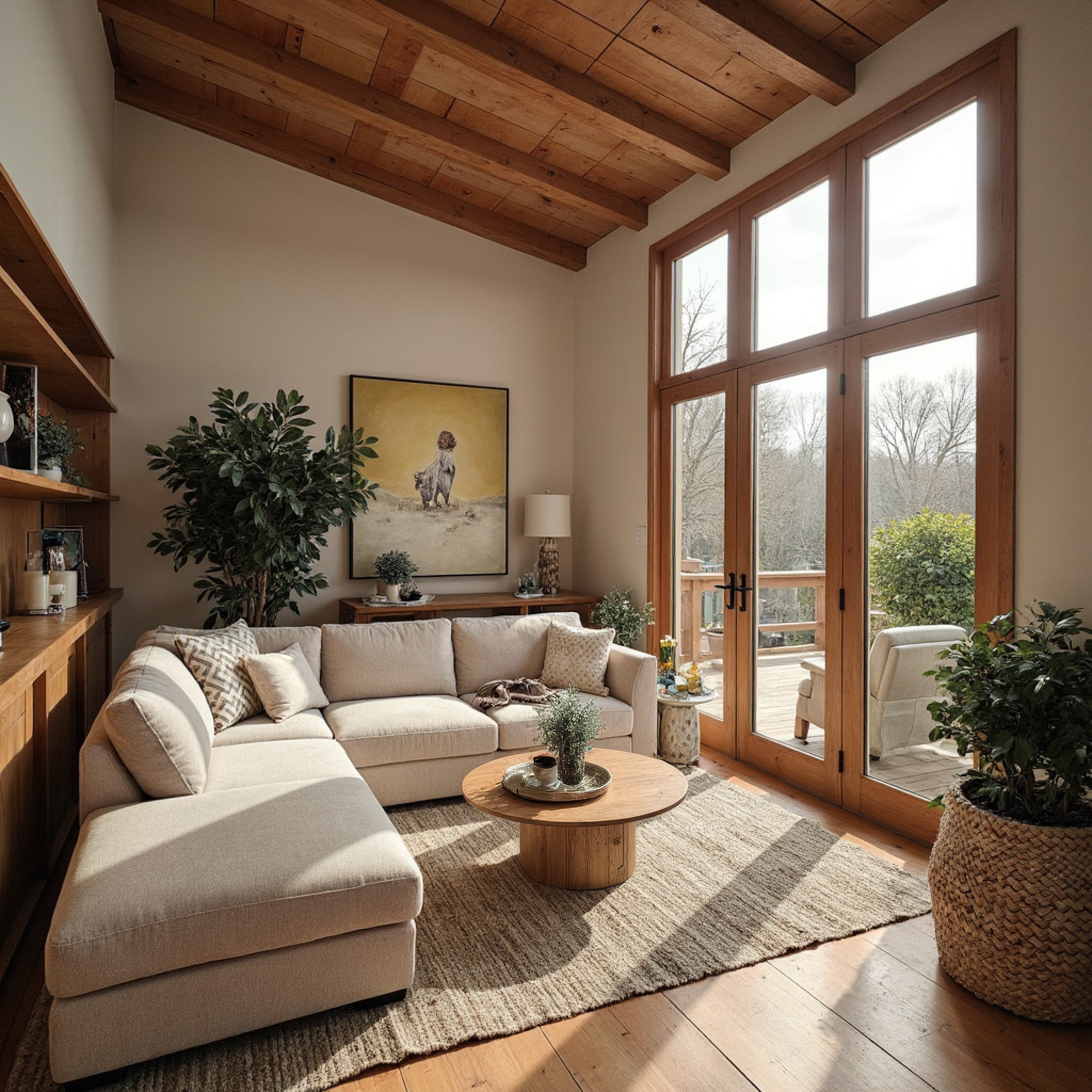 Kelsey Sofa Bed With Left Chaise In Natural