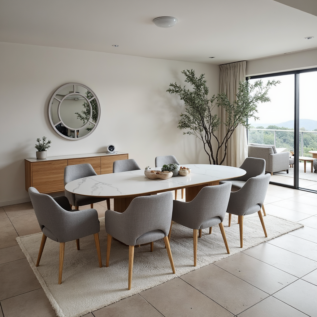 Stanford 9 Piece 2.4m Long Table Dining Package