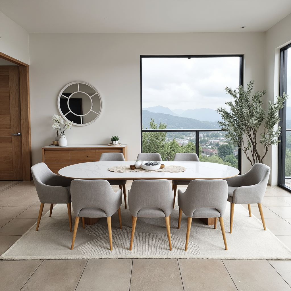 Stanford 9 Piece 2.4m Long Table Dining Package