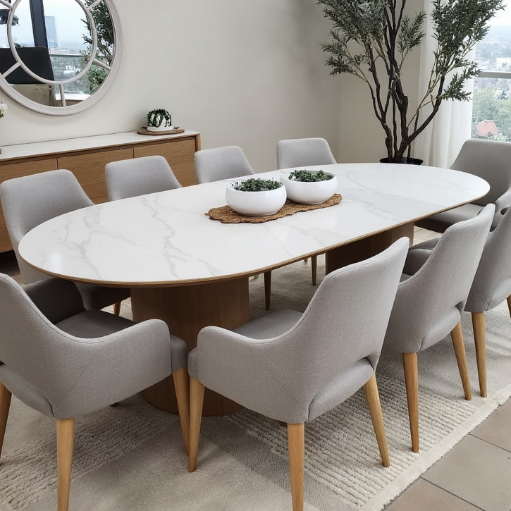 Stanford 240cm Dining Table With Ceramic Top