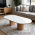 Stanford Oval Coffee Table With Ceramic Top