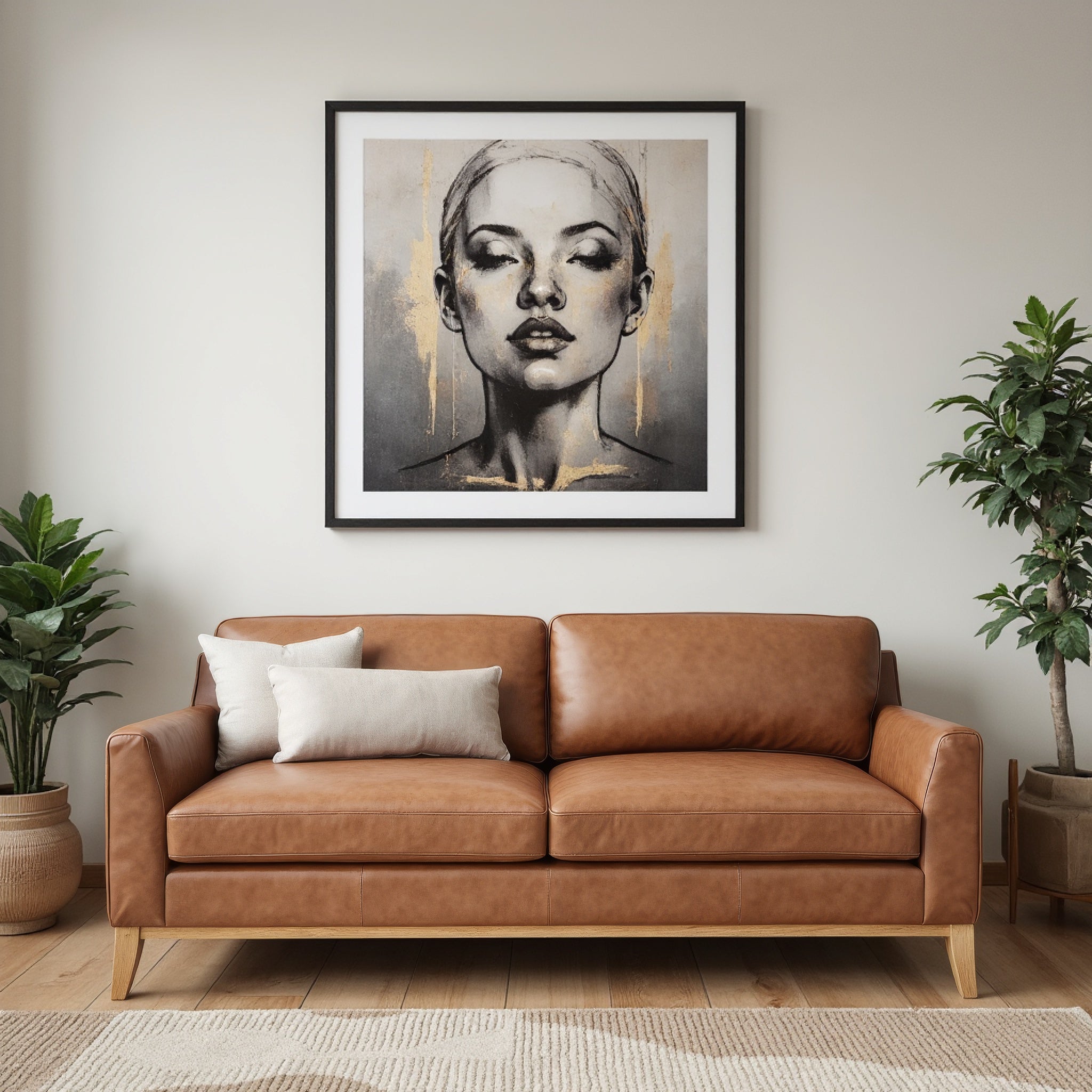 Carson 3 Seater Sofa In Tan Leather