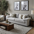 Antonio 3 Seater Sofa In Light Grey