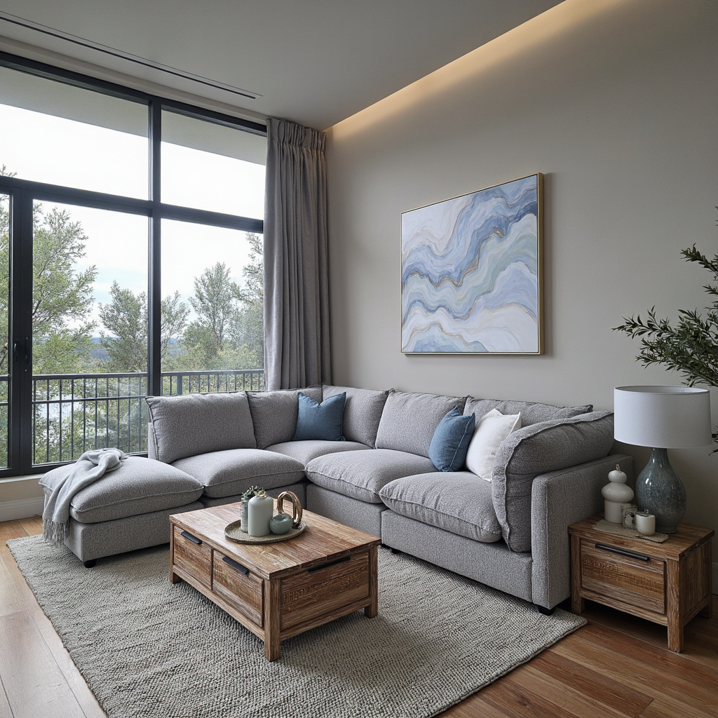 Jupiter Left Hand Chaise In Grey