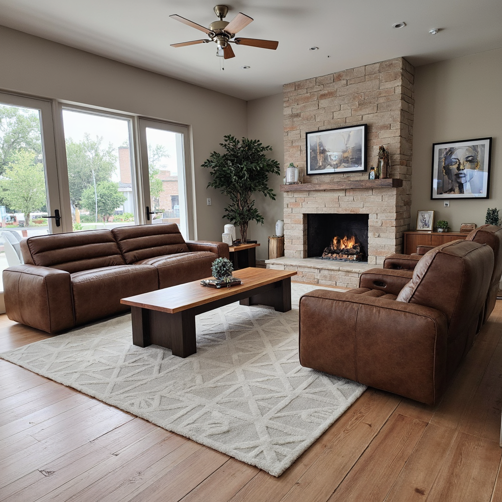 Hollywood 3 Piece Electric Recliner Package In Tan