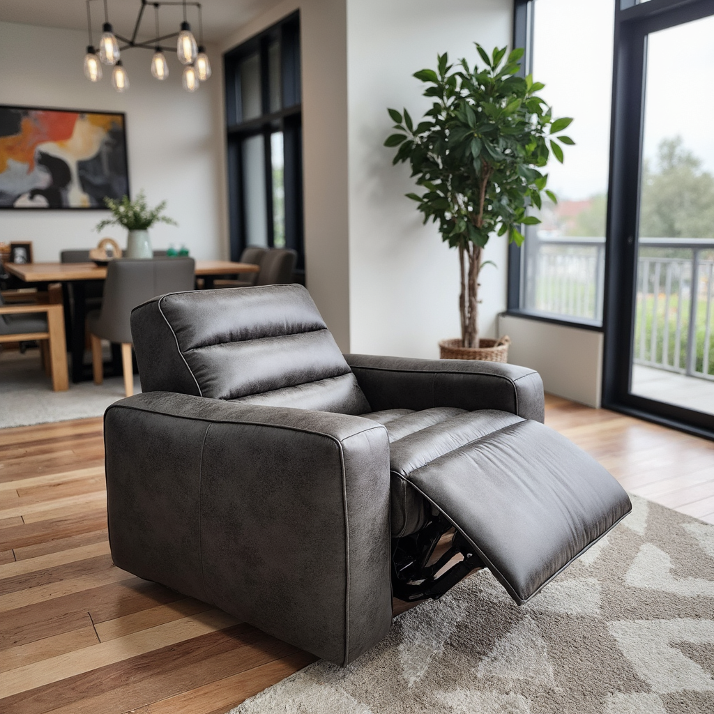 Hollywood Single Electric Recliner In Grey