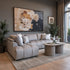 Bubble Left Side Chaise In Steel Grey