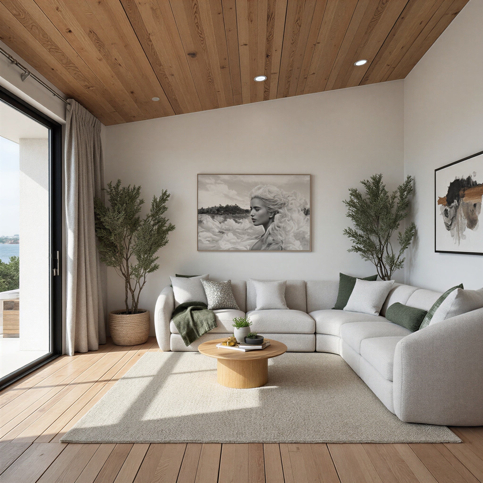 Crescent Corner Lounge In Natural